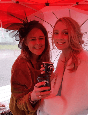 two women at wedding